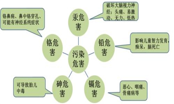 對(duì)人類健康有害的重金屬元素種類